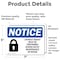 Signmission Lockout Tagout Setup Maintenance Repair, 7 in W x Rectangle, Vinyl Decal OS-2PACK-NS-D-57-L-15907 - alternate 2